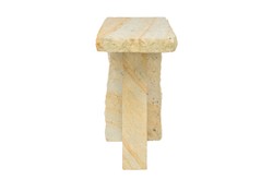 Casa Padrino Table d'Appoint de Luxe Vert 76 x 30 x H. 55 cm - Table d'Appoint Sculpturale en Grès Vert - Meubles de Luxe
