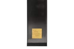 Casa Padrino Luxus Beistelltisch Braun 65 x 65 x H. 67 cm - Beistelltisch mit Tischplatte aus versteinertem Holz und Edelstahlfuß - Luxus Möbel Casa Padrino Luxus Beistelltisch Braun 65 x 65 x H. 67 cm - Beistelltisch mit Tischplatte aus versteinertem Holz und Edelstahlfuß - Luxus Möbel