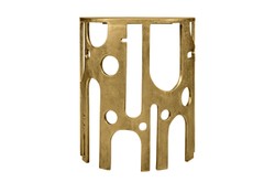 Casa Padrino Consola de Lujo Savage Bronce 50 x 25 x H. 60 cm - Pequeña Consola de Pared Escultural de Aluminio Efecto Bronce - Muebles de Lujo Casa Padrino Consola de Lujo Savage Bronce 50 x 25 x H. 60 cm - Pequeña Consola de Pared Escultural de Aluminio Efecto Bronce - Muebles de Lujo