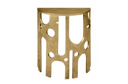 Casa Padrino Consola de Lujo Savage Bronce 50 x 25 x H. 60 cm - Pequeña Consola de Pared Escultural de Aluminio Efecto Bronce - Muebles de Lujo Casa Padrino Consola de Lujo Savage Bronce 50 x 25 x H. 60 cm - Pequeña Consola de Pared Escultural de Aluminio Efecto Bronce - Muebles de Lujo