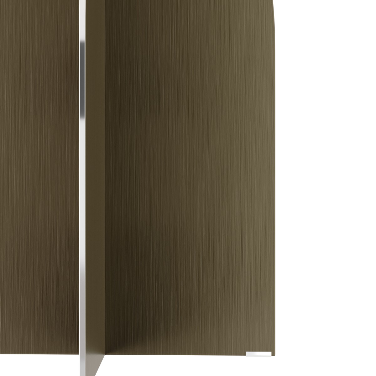 Casa Padrino Luxus Beistelltisch Braun / Bronzefarben Ø 50 x H. 60 cm - Runder Beistelltisch mit Platte in dunkelbraunem Eichenfurnier und gebürstetem Edelstahl Fuß - Luxus Möbel Casa Padrino Luxus Beistelltisch Braun / Bronzefarben Ø 50 x H. 60 cm - Runder Beistelltisch mit Platte in dunkelbraunem Eichenfurnier und gebürstetem Edelstahl Fuß - Luxus Möbel