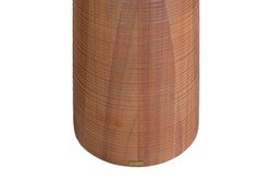 Casa Padrino Consola de Lujo Marrón 160 x 40 x H. 80 cm - Mesa Consola de Madera Maciza en un Cálido Tono Ámbar con Frente Escultural - Muebles de Lujo