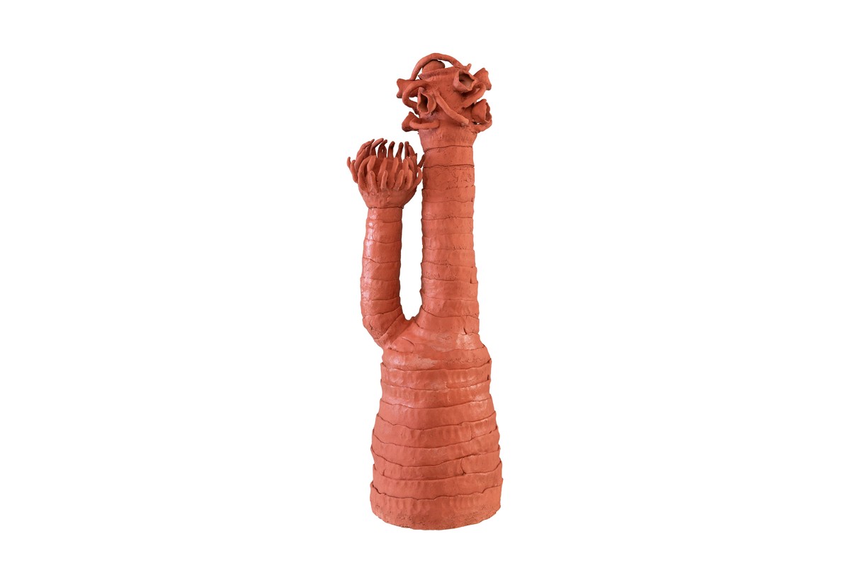 Casa Padrino Escultura Decorativa de Lujo Coral Color Terracota 28 x 33 x H. 80 cm - Escultura Orgánica de Terracota Modelada a Mano en Forma de Coral - Accesorios Decorativos de Lujo Casa Padrino Escultura Decorativa de Lujo Coral Color Terracota 28 x 33 x H. 80 cm - Escultura Orgánica de Terracota Modelada a Mano en Forma de Coral - Accesorios Decorativos de Lujo