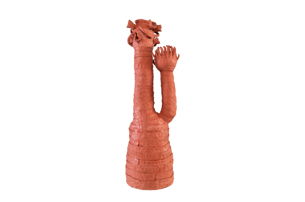 Casa Padrino Escultura Decorativa de Lujo Coral Color Terracota 28 x 33 x H. 80 cm - Escultura Orgánica de Terracota Modelada a Mano en Forma de Coral - Accesorios Decorativos de Lujo Casa Padrino Escultura Decorativa de Lujo Coral Color Terracota 28 x 33 x H. 80 cm - Escultura Orgánica de Terracota Modelada a Mano en Forma de Coral - Accesorios Decorativos de Lujo