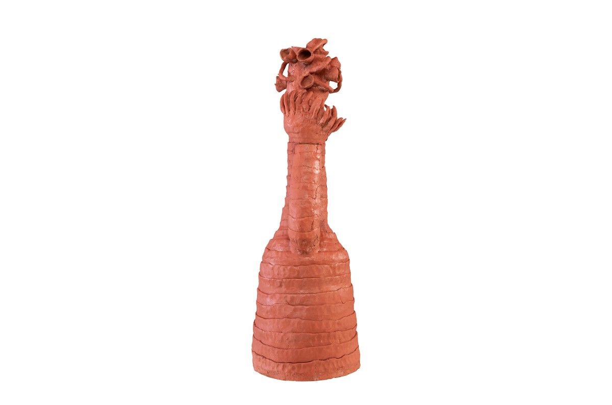 Casa Padrino Escultura Decorativa de Lujo Coral Color Terracota 28 x 33 x H. 80 cm - Escultura Orgánica de Terracota Modelada a Mano en Forma de Coral - Accesorios Decorativos de Lujo Casa Padrino Escultura Decorativa de Lujo Coral Color Terracota 28 x 33 x H. 80 cm - Escultura Orgánica de Terracota Modelada a Mano en Forma de Coral - Accesorios Decorativos de Lujo