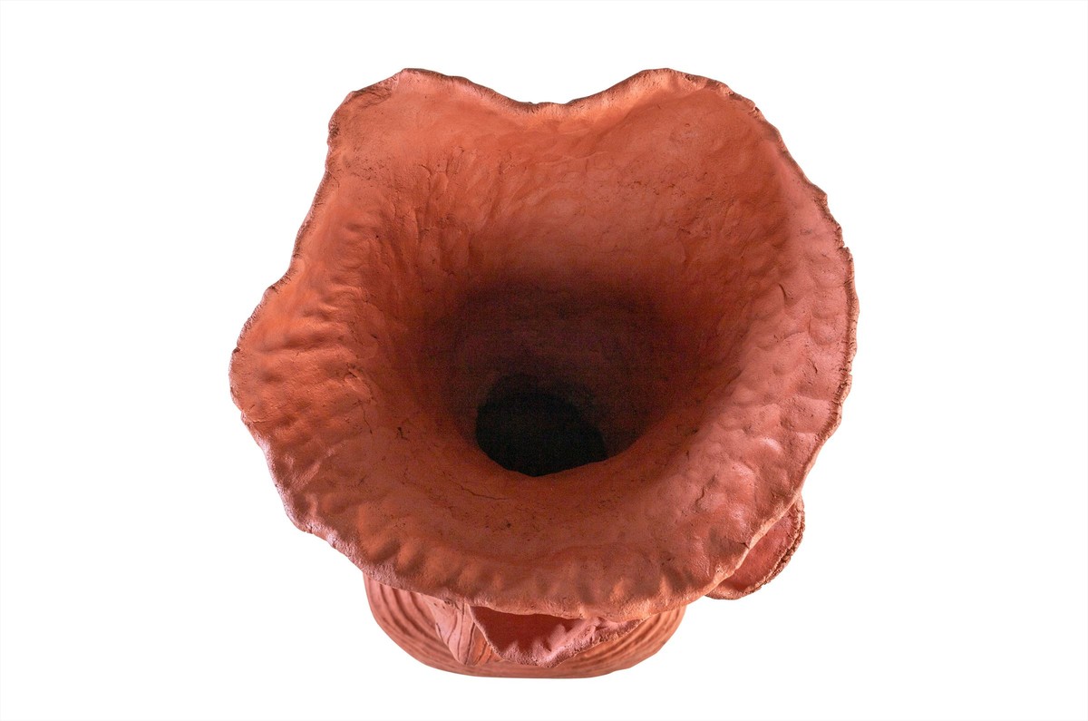 Casa Padrino Escultura Decorativa de Lujo Figura Femenina Color Terracota 40 x 35 x H. 75 cm - Figura Femenina Estilizada de Terracota Modelada a Mano - Accesorios Decorativos de Lujo Casa Padrino Escultura Decorativa de Lujo Figura Femenina Color Terracota 40 x 35 x H. 75 cm - Figura Femenina Estilizada de Terracota Modelada a Mano - Accesorios Decorativos de Lujo