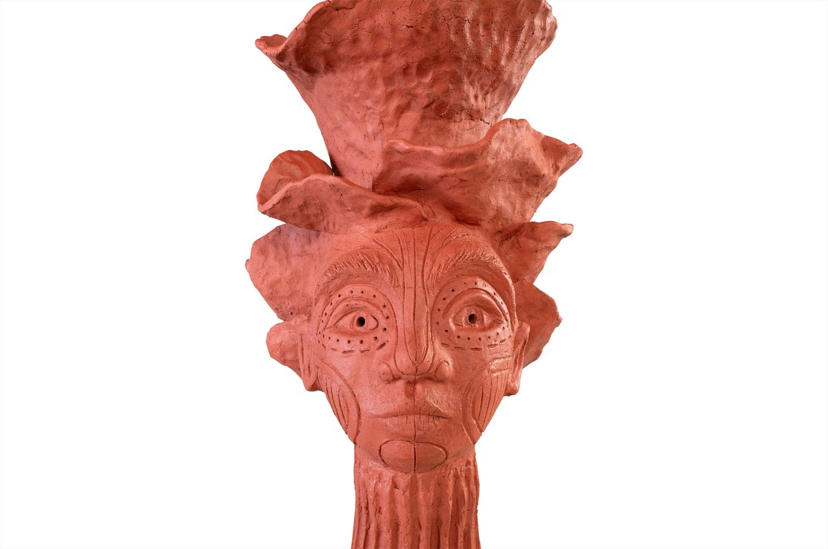 Casa Padrino Escultura Decorativa de Lujo Figura Femenina Color Terracota 40 x 35 x H. 75 cm - Figura Femenina Estilizada de Terracota Modelada a Mano - Accesorios Decorativos de Lujo Casa Padrino Escultura Decorativa de Lujo Figura Femenina Color Terracota 40 x 35 x H. 75 cm - Figura Femenina Estilizada de Terracota Modelada a Mano - Accesorios Decorativos de Lujo