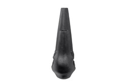 Casa Padrino Luxus Vase Schwarz 38,5 x 18 x H. 45 cm - Große Keramik Vase der Linked Serie mit strukturierter Oberfläche - Luxus Deko Accessoires Casa Padrino Luxus Vase Schwarz 38,5 x 18 x H. 45 cm - Große Keramik Vase der Linked Serie mit strukturierter Oberfläche - Luxus Deko Accessoires
