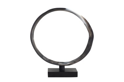 Casa Padrino Luxury Decorative Object 31.5 x 8 x H. 34 cm - Modern Sculpture MCM Loop made of Resin and MDF - Luxury Deco Accessories