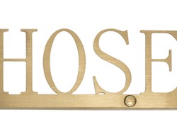 Casa Padrino Objeto Decorativo de Lujo Dorado 35,3 x 1,1 x H. 6 cm - Rótulo de Acero Inoxidable Fire Hose Efecto Oro Cepillado - Accesorios Decorativos de Lujo Casa Padrino Objeto Decorativo de Lujo Dorado 35,3 x 1,1 x H. 6 cm - Rótulo de Acero Inoxidable Fire Hose Efecto Oro Cepillado - Accesorios Decorativos de Lujo