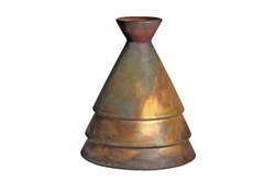 Casa Padrino Jarrón de Lujo Color Cobre Ø 15,5 x H. 19 cm - Jarrón Raku de Loza con Acabado Cobre Mate - Accesorios Decorativos de Lujo Casa Padrino Jarrón de Lujo Color Cobre Ø 15,5 x H. 19 cm - Jarrón Raku de Loza con Acabado Cobre Mate - Accesorios Decorativos de Lujo