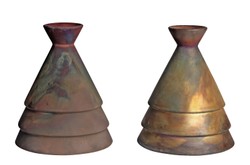 Casa Padrino Jarrón de Lujo Color Cobre Ø 15,5 x H. 19 cm - Jarrón Raku de Loza con Acabado Cobre Mate - Accesorios Decorativos de Lujo Casa Padrino Jarrón de Lujo Color Cobre Ø 15,5 x H. 19 cm - Jarrón Raku de Loza con Acabado Cobre Mate - Accesorios Decorativos de Lujo