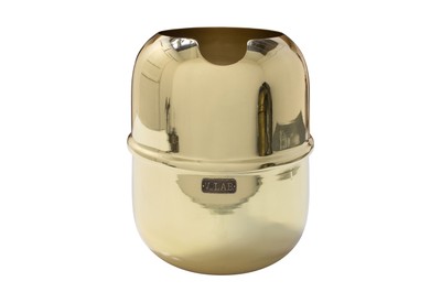 Casa Padrino Luxury Decorative Object Gold Ø 18 x H. 21.2 cm - Wine Cooler made of Solid Polished Brass - Luxury Decorative Accessories