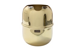 Casa Padrino Objeto Decorativo de Lujo Oro Ø 18 x H. 21,2 cm - Enfriador de Vino de Latón Macizo Pulido - Accesorios de Decoración de Lujo Casa Padrino Objeto Decorativo de Lujo Oro Ø 18 x H. 21,2 cm - Enfriador de Vino de Latón Macizo Pulido - Accesorios de Decoración de Lujo