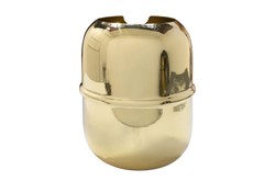 Casa Padrino Objeto Decorativo de Lujo Oro Ø 18 x H. 21,2 cm - Enfriador de Vino de Latón Macizo Pulido - Accesorios de Decoración de Lujo Casa Padrino Objeto Decorativo de Lujo Oro Ø 18 x H. 21,2 cm - Enfriador de Vino de Latón Macizo Pulido - Accesorios de Decoración de Lujo
