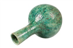 Casa Padrino Jarrón de Lujo Verde Ø 21 x H. 32 cm - Jarrón Decorativo Esbelto de Loza en Verde - Accesorios de Decoración de Lujo Casa Padrino Jarrón de Lujo Verde Ø 21 x H. 32 cm - Jarrón Decorativo Esbelto de Loza en Verde - Accesorios de Decoración de Lujo