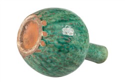 Casa Padrino Jarrón de Lujo Verde Ø 21 x H. 32 cm - Jarrón Decorativo Esbelto de Loza en Verde - Accesorios de Decoración de Lujo Casa Padrino Jarrón de Lujo Verde Ø 21 x H. 32 cm - Jarrón Decorativo Esbelto de Loza en Verde - Accesorios de Decoración de Lujo