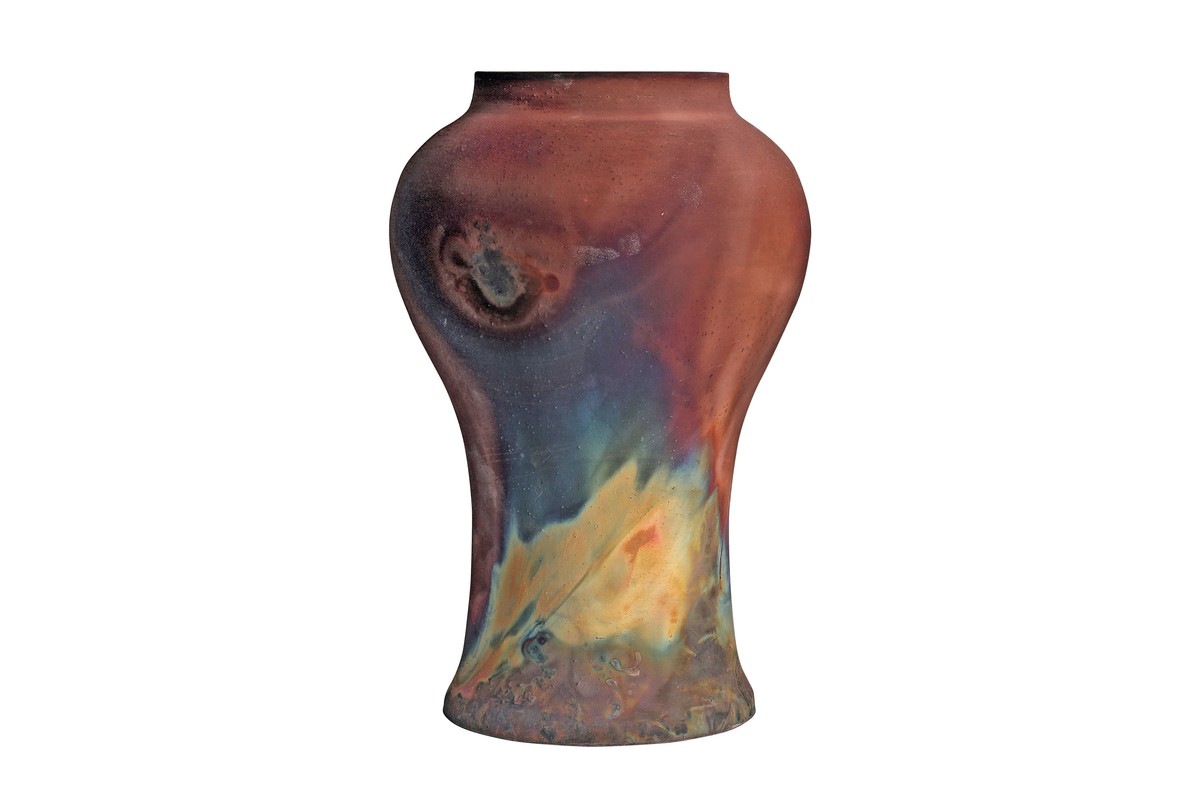 Casa Padrino Jarrón de Lujo Color Cobre Ø 22 x H. 34 cm - Jarrón Decorativo de Loza con Superficie Mate Color Cobre en Estilo Raku - Accesorios de Decoración de Lujo Casa Padrino Jarrón de Lujo Color Cobre Ø 22 x H. 34 cm - Jarrón Decorativo de Loza con Superficie Mate Color Cobre en Estilo Raku - Accesorios de Decoración de Lujo