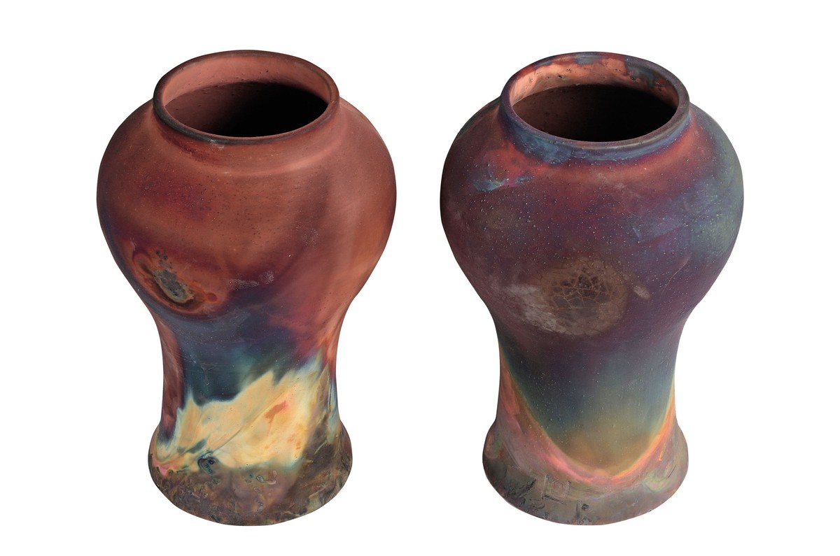 Casa Padrino Jarrón de Lujo Color Cobre Ø 22 x H. 34 cm - Jarrón Decorativo de Loza con Superficie Mate Color Cobre en Estilo Raku - Accesorios de Decoración de Lujo Casa Padrino Jarrón de Lujo Color Cobre Ø 22 x H. 34 cm - Jarrón Decorativo de Loza con Superficie Mate Color Cobre en Estilo Raku - Accesorios de Decoración de Lujo