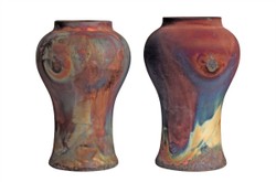 Casa Padrino Jarrón de Lujo Color Cobre Ø 22 x H. 34 cm - Jarrón Decorativo de Loza con Superficie Mate Color Cobre en Estilo Raku - Accesorios de Decoración de Lujo Casa Padrino Jarrón de Lujo Color Cobre Ø 22 x H. 34 cm - Jarrón Decorativo de Loza con Superficie Mate Color Cobre en Estilo Raku - Accesorios de Decoración de Lujo