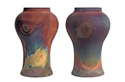 Casa Padrino Jarrón de Lujo Color Cobre Ø 22 x H. 34 cm - Jarrón Decorativo de Loza con Superficie Mate Color Cobre en Estilo Raku - Accesorios de Decoración de Lujo Casa Padrino Jarrón de Lujo Color Cobre Ø 22 x H. 34 cm - Jarrón Decorativo de Loza con Superficie Mate Color Cobre en Estilo Raku - Accesorios de Decoración de Lujo