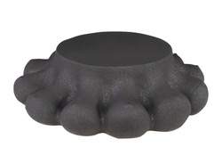 Casa Padrino Jarrón de Lujo Marrón Ø 34-50 x H. 14-35,5 cm - Jarrón Decorativo Ancho de Formas Orgánicas de Loza en Marrón - Accesorios de Decoración de Lujo Casa Padrino Jarrón de Lujo Marrón Ø 34-50 x H. 14-35,5 cm - Jarrón Decorativo Ancho de Formas Orgánicas de Loza en Marrón - Accesorios de Decoración de Lujo