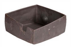 Casa Padrino Cuenco de Lujo Marrón 28 x 28 x H. 14 cm - Cuenco Shali de Loza en un Cálido Marrón - Accesorios de Decoración de Lujo Casa Padrino Cuenco de Lujo Marrón 28 x 28 x H. 14 cm - Cuenco Shali de Loza en un Cálido Marrón - Accesorios de Decoración de Lujo