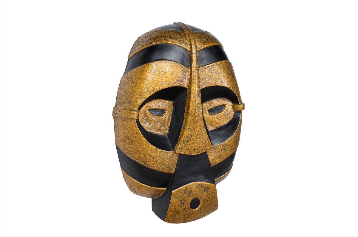 Casa Padrino Objeto Decorativo de Lujo 110 x 25 x H. 160 cm - Gran Escultura de Máscara Caton de Fibra de Vidrio - Accesorios de Decoración de Lujo Casa Padrino Objeto Decorativo de Lujo 110 x 25 x H. 160 cm - Gran Escultura de Máscara Caton de Fibra de Vidrio - Accesorios de Decoración de Lujo