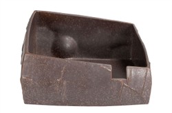 Casa Padrino Cuenco de Lujo Marrón 20,5 x 20,5 x H. 10 cm - Pequeño Cuenco Shali de Loza en un Cálido Marrón - Accesorios de Decoración de Lujo
