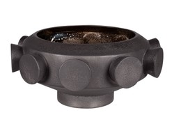 Casa Padrino Cuenco de Lujo Color Bronce Ø 40 x H. 19 cm - Gran Cuenco Redondo Unfo de Loza con Superficie Color Bronce - Accesorios de Decoración de Lujo Casa Padrino Cuenco de Lujo Color Bronce Ø 40 x H. 19 cm - Gran Cuenco Redondo Unfo de Loza con Superficie Color Bronce - Accesorios de Decoración de Lujo