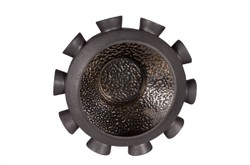 Casa Padrino Cuenco de Lujo Color Bronce Ø 40 x H. 19 cm - Gran Cuenco Redondo Unfo de Loza con Superficie Color Bronce - Accesorios de Decoración de Lujo Casa Padrino Cuenco de Lujo Color Bronce Ø 40 x H. 19 cm - Gran Cuenco Redondo Unfo de Loza con Superficie Color Bronce - Accesorios de Decoración de Lujo