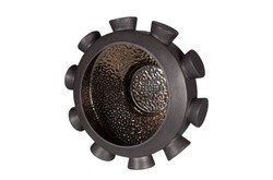 Casa Padrino Cuenco de Lujo Color Bronce Ø 40 x H. 19 cm - Gran Cuenco Redondo Unfo de Loza con Superficie Color Bronce - Accesorios de Decoración de Lujo Casa Padrino Cuenco de Lujo Color Bronce Ø 40 x H. 19 cm - Gran Cuenco Redondo Unfo de Loza con Superficie Color Bronce - Accesorios de Decoración de Lujo