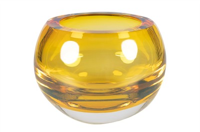 Casa Padrino Coupe de Luxe Ambre Ø 15,5 x H. 19,5 cm - Coupe Haute en Cristal Massif - Accessoires Déco de Luxe Casa Padrino Coupe de Luxe Ambre Ø 15,5 x H. 19,5 cm - Coupe Haute en Cristal Massif - Accessoires Déco de Luxe