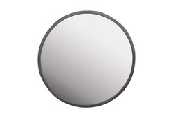 Casa Padrino Espejo de Pared de Lujo Negro Ø 40 cm - Espejo de Pared Redondo Dott con Marco de Acero Inoxidable Lacado en Polvo Negro - Accesorios de Decoración de Lujo Casa Padrino Espejo de Pared de Lujo Negro Ø 40 cm - Espejo de Pared Redondo Dott con Marco de Acero Inoxidable Lacado en Polvo Negro - Accesorios de Decoración de Lujo
