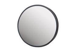 Casa Padrino Espejo de Pared de Lujo Negro Ø 40 cm - Espejo de Pared Redondo Dott con Marco de Acero Inoxidable Lacado en Polvo Negro - Accesorios de Decoración de Lujo Casa Padrino Espejo de Pared de Lujo Negro Ø 40 cm - Espejo de Pared Redondo Dott con Marco de Acero Inoxidable Lacado en Polvo Negro - Accesorios de Decoración de Lujo