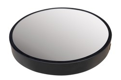 Casa Padrino Espejo de Pared de Lujo Negro Ø 40 cm - Espejo de Pared Redondo Dott con Marco de Acero Inoxidable Lacado en Polvo Negro - Accesorios de Decoración de Lujo Casa Padrino Espejo de Pared de Lujo Negro Ø 40 cm - Espejo de Pared Redondo Dott con Marco de Acero Inoxidable Lacado en Polvo Negro - Accesorios de Decoración de Lujo