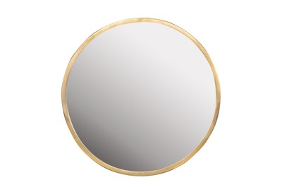 Casa Padrino Specchio da Parete di Lusso Oro Ø 75 cm - Grande Specchio da Parete Rotondo Dott con Cornice in Acciaio Inox Spazzolato Dorato - Accessori Decorativi di Lusso Casa Padrino Specchio da Parete di Lusso Oro Ø 75 cm - Grande Specchio da Parete Rotondo Dott con Cornice in Acciaio Inox Spazzolato Dorato - Accessori Decorativi di Lusso