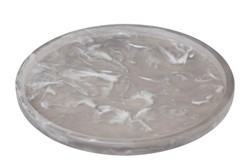 Casa Padrino Objeto Decorativo de Lujo Negro Ø 21 x H. 1,7 cm - Plato Decorativo Redondo de Resina con Espirales Negras Transparentes - Accesorios de Decoración de Lujo Casa Padrino Objeto Decorativo de Lujo Negro Ø 21 x H. 1,7 cm - Plato Decorativo Redondo de Resina con Espirales Negras Transparentes - Accesorios de Decoración de Lujo
