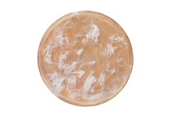 Casa Padrino Objeto Decorativo de Lujo Marrón Ø 21 x H. 1,7 cm - Plato Decorativo Redondo de Resina con Espirales Marrón Té - Accesorios de Decoración de Lujo Casa Padrino Objeto Decorativo de Lujo Marrón Ø 21 x H. 1,7 cm - Plato Decorativo Redondo de Resina con Espirales Marrón Té - Accesorios de Decoración de Lujo