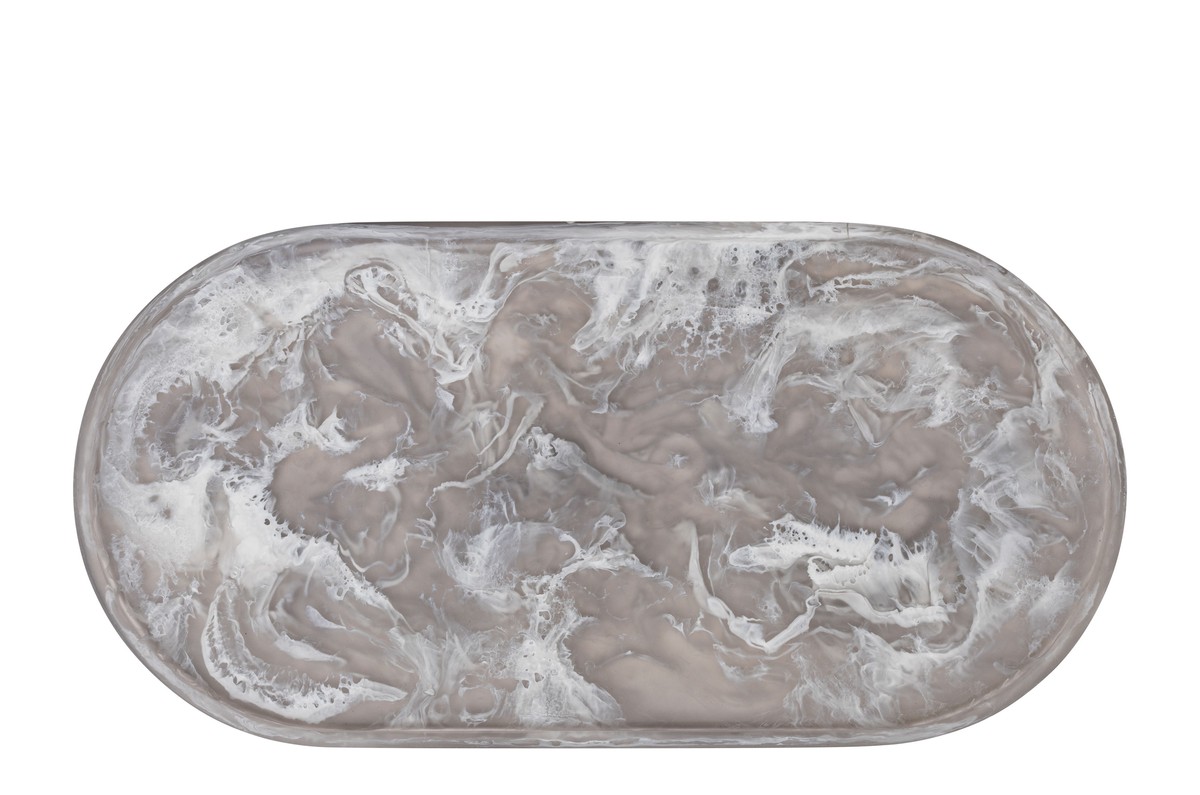 Casa Padrino Bandeja de Lujo Negro 50 x 25 x H. 1,7 cm - Bandeja Decorativa Rectangular de Resina con Espirales Negras Transparentes - Accesorios de Decoración de Lujo Casa Padrino Bandeja de Lujo Negro 50 x 25 x H. 1,7 cm - Bandeja Decorativa Rectangular de Resina con Espirales Negras Transparentes - Accesorios de Decoración de Lujo
