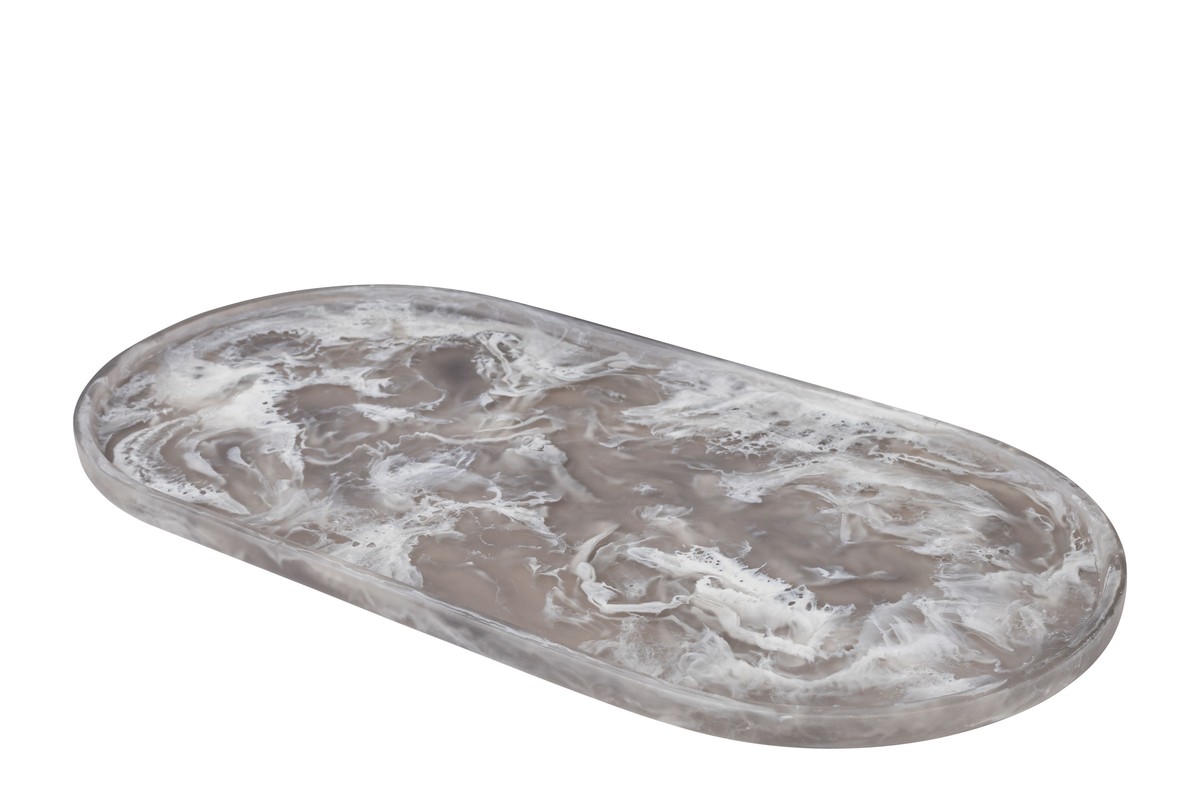 Casa Padrino Bandeja de Lujo Negro 50 x 25 x H. 1,7 cm - Bandeja Decorativa Rectangular de Resina con Espirales Negras Transparentes - Accesorios de Decoración de Lujo Casa Padrino Bandeja de Lujo Negro 50 x 25 x H. 1,7 cm - Bandeja Decorativa Rectangular de Resina con Espirales Negras Transparentes - Accesorios de Decoración de Lujo