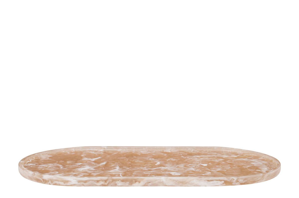 Casa Padrino Bandeja de Lujo Marrón 50 x 25 x H. 1,7 cm - Bandeja Decorativa Rectangular de Resina con Espirales Marrón Té - Accesorios de Decoración de Lujo Casa Padrino Bandeja de Lujo Marrón 50 x 25 x H. 1,7 cm - Bandeja Decorativa Rectangular de Resina con Espirales Marrón Té - Accesorios de Decoración de Lujo