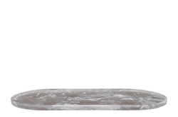 Casa Padrino Bandeja de Lujo Negro 60 x 30 x H. 1,7 cm - Gran Bandeja Decorativa Rectangular de Resina con Espirales Negras Transparentes - Accesorios de Decoración de Lujo