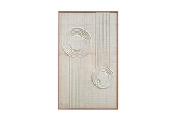 Casa Padrino Decoración de Pared de Lujo Natural 75 x 4 x H. 122 cm - Relieve de Pared Erik de Palma Trenzada con Marco de Chapa de Roble - Accesorios Decorativos de Lujo Casa Padrino Decoración de Pared de Lujo Natural 75 x 4 x H. 122 cm - Relieve de Pared Erik de Palma Trenzada con Marco de Chapa de Roble - Accesorios Decorativos de Lujo