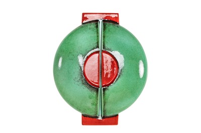 Casa Padrino Luxury Wall Decoration Blue / Red 26 x 7 x H. 31 cm - Wall Ornament Core made of Earthenware - Luxury Deco Accessories