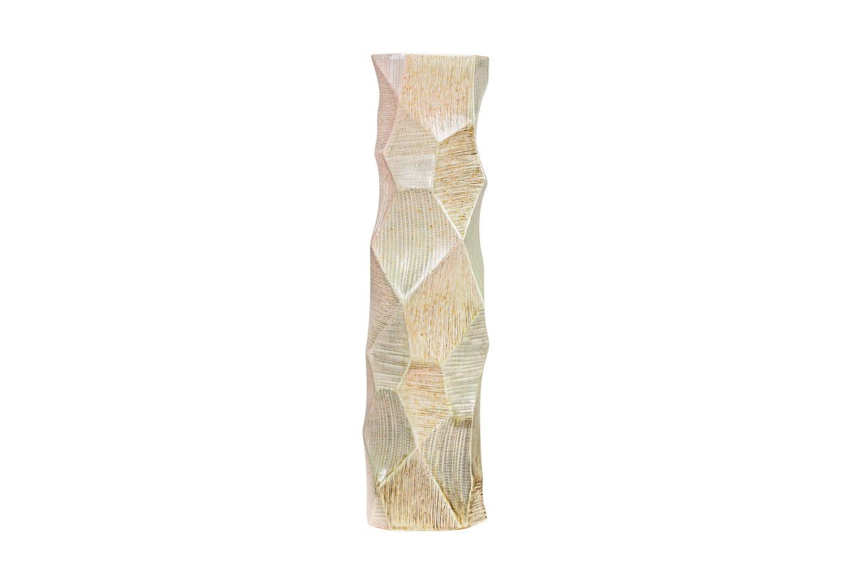 Casa Padrino Jarrón de Lujo Ø 14 x H. 55 cm - Jarrón Alto y Esbelto Abstract de Loza con Decoración en Tonos Pastel - Accesorios Decorativos de Lujo Casa Padrino Jarrón de Lujo Ø 14 x H. 55 cm - Jarrón Alto y Esbelto Abstract de Loza con Decoración en Tonos Pastel - Accesorios Decorativos de Lujo