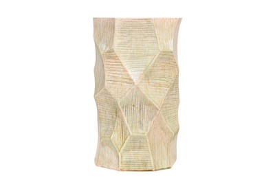 Casa Padrino Vase de Luxe Ø 20 x H. 33,5 cm - Vase Arrondi Abstract en Faïence avec Décor aux Tons Pastel - Accessoires Déco de Luxe