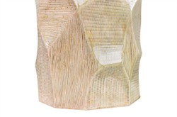 Casa Padrino Jarrón de Lujo Ø 20 x H. 33,5 cm - Jarrón Redondeado Abstract de Loza con Decoración en Tonos Pastel - Accesorios Decorativos de Lujo