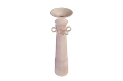 Casa Padrino Jarrón de Lujo Rosa Ø 15 x H. 54,5 cm - Jarrón Alto y Esbelto Datoga Choker de Loza con Cuello de Anillos - Accesorios Decorativos de Lujo Casa Padrino Jarrón de Lujo Rosa Ø 15 x H. 54,5 cm - Jarrón Alto y Esbelto Datoga Choker de Loza con Cuello de Anillos - Accesorios Decorativos de Lujo
