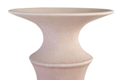 Casa Padrino Jarrón de Lujo Rosa Ø 15 x H. 54,5 cm - Jarrón Alto y Esbelto Datoga Choker de Loza con Cuello de Anillos - Accesorios Decorativos de Lujo Casa Padrino Jarrón de Lujo Rosa Ø 15 x H. 54,5 cm - Jarrón Alto y Esbelto Datoga Choker de Loza con Cuello de Anillos - Accesorios Decorativos de Lujo